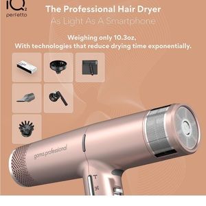 Brand New 2023 GAMMA Italy IQ2 Perfetto Hair Dryer